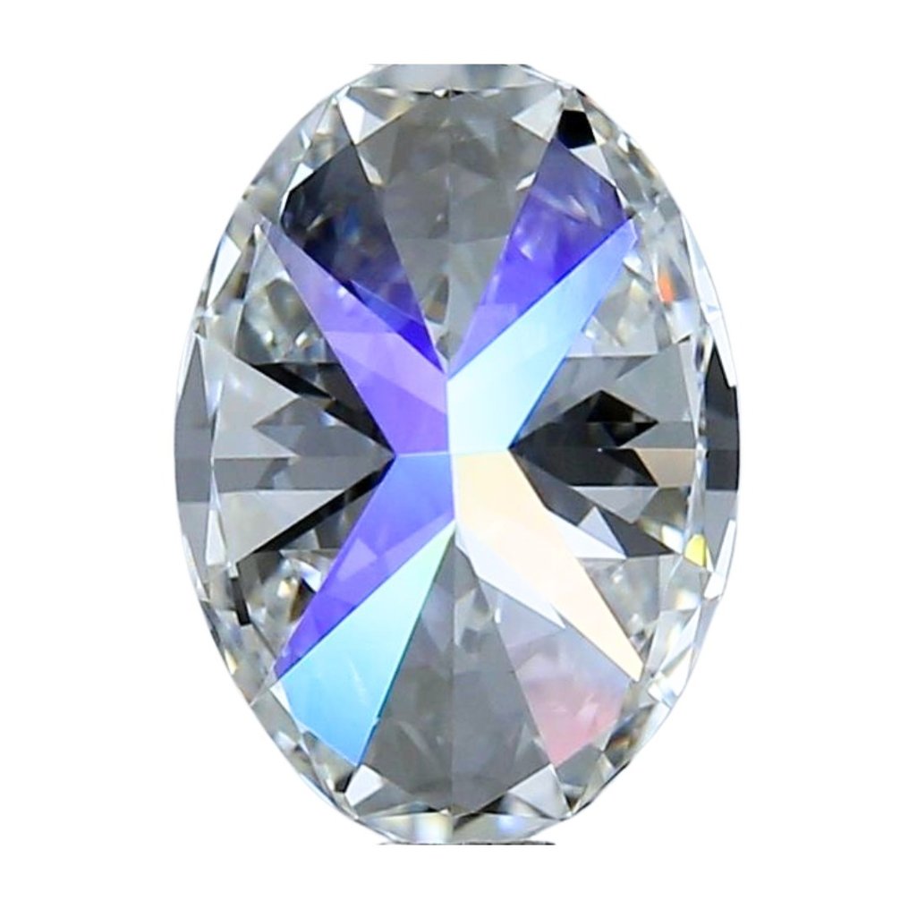 1 pcs Diamant  (Natural)  - 1.72 ct - Oval - D (färglös) - IF - Gemological Institute of America (GIA) #3.2