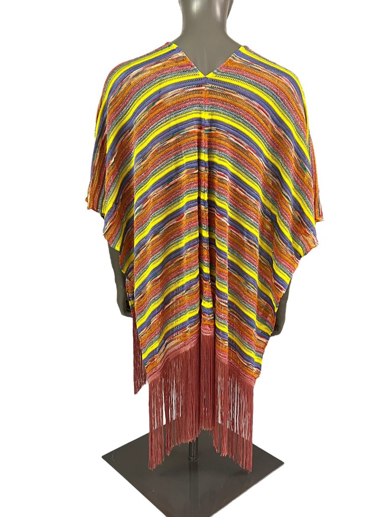 Missoni - Damen Pullover/Poncho - Einheitsgröße - Mehrfarbig - 80x85 cm - Made in Italy - Camisola de malha grossa #2.1