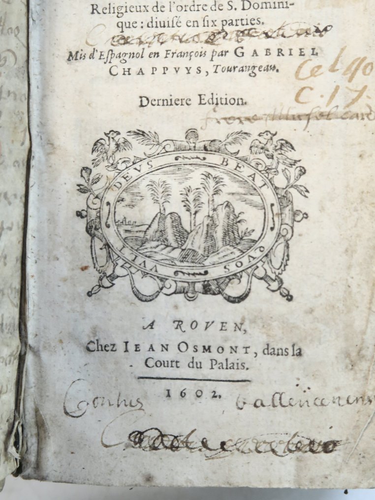 Louis de Grenade / Gabriel Chappuy - Oeuvres spirituelles du reverend pere F. Louys de Grenade [Dominicain Espagnol] - 1602 #1.2