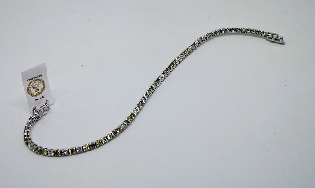 Bracelet - 18 kt. White gold -  2.75 tw. Diamond  (Natural) - Diamond #1.3