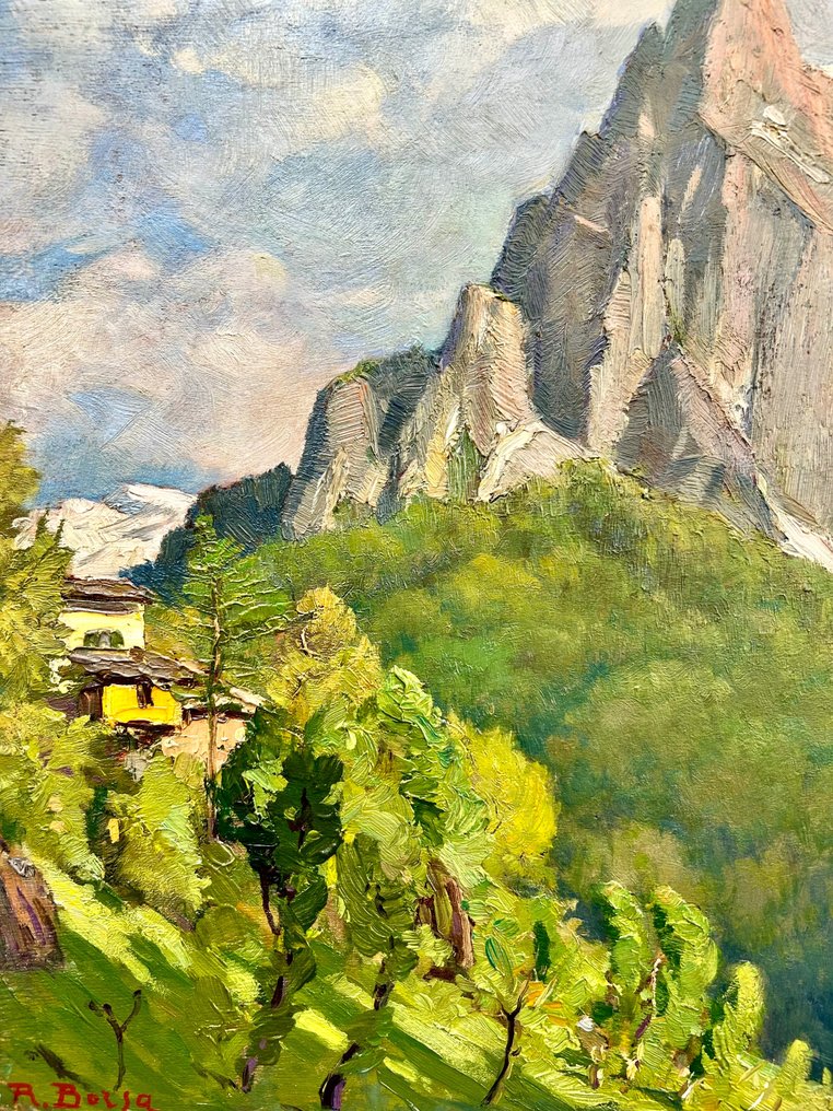 Roberto Borsa (1880-1965) - Paesaggio montano - NO RESERVE #1.1