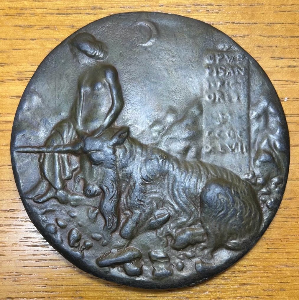 Italië. Bronzen medaille 1447 (postuum gegoten) Mantua Cecilia Gonzaga - Pisanello opus - Medaille  #1.2