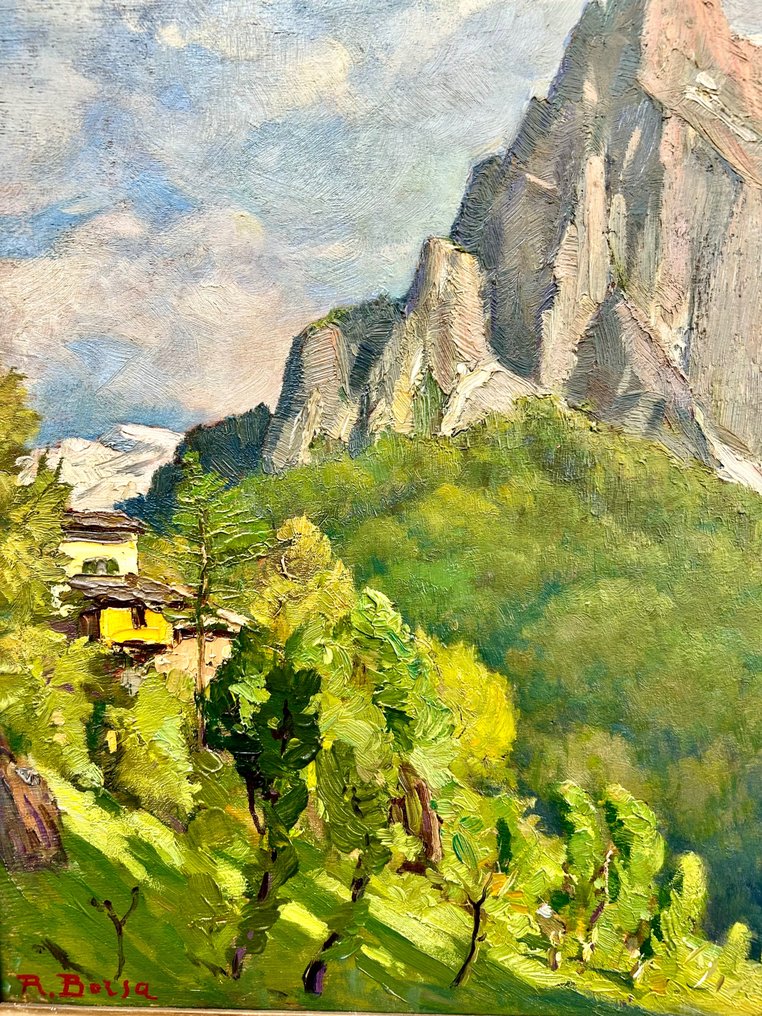 Roberto Borsa (1880-1965) - Paesaggio montano - NO RESERVE #2.1