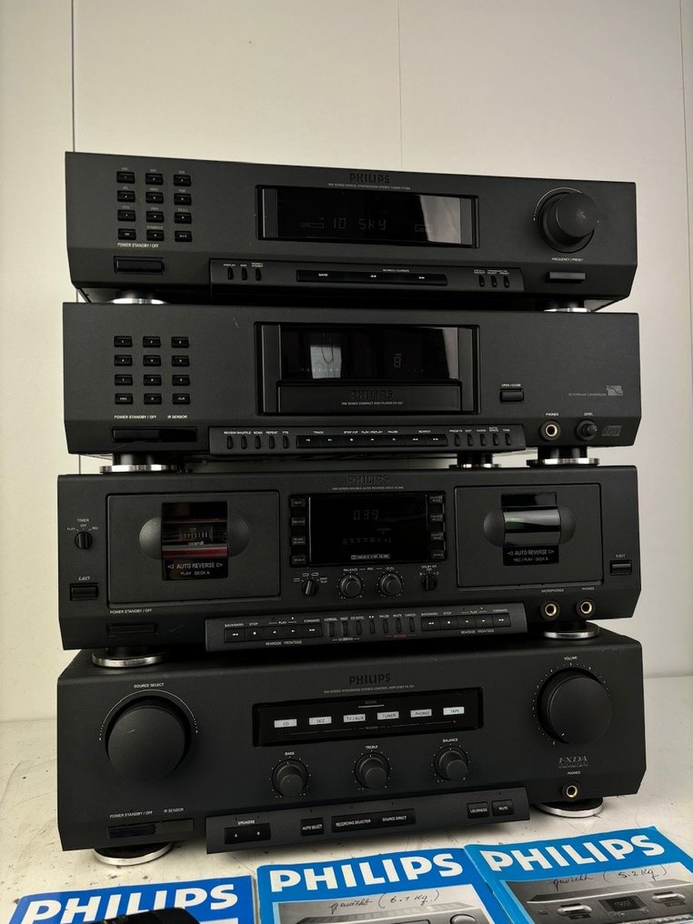 Philips - Amplificador FA931 - Pletina de casete FC940 - Reproductor de CD CD931 - Sintonizador FT920 Equipo de sonido estéreo - Múltiples modelos #2.1