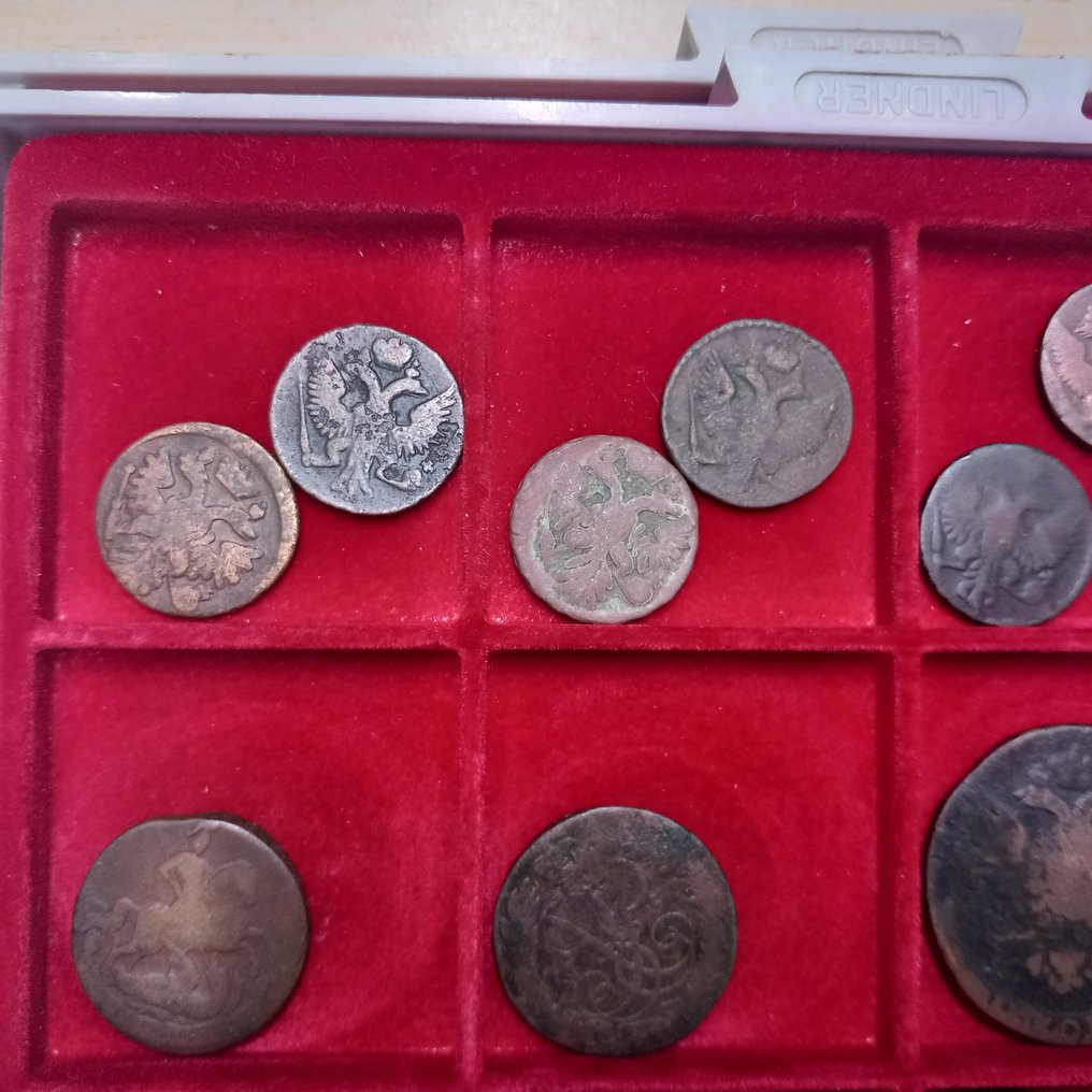Russland. 21  Kupfermünzen 18 Jhdt #2.1
