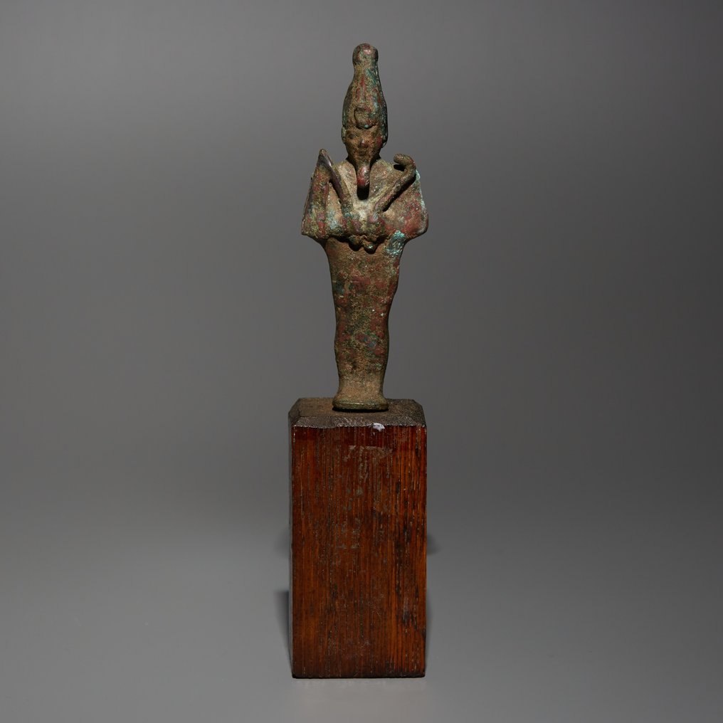 Égypte ancienne Bronze Osiris. Période tardive, 664 - 332 av. 10,5 cm de hauteur. #2.1