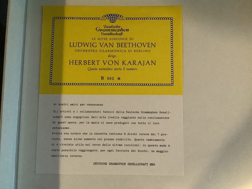 Herbert Von Karajan - Beethoven 9 Symphonien Berliner Pholharmoniker - Diverse Titel - Vinylschallplatte - 1961 #2.2