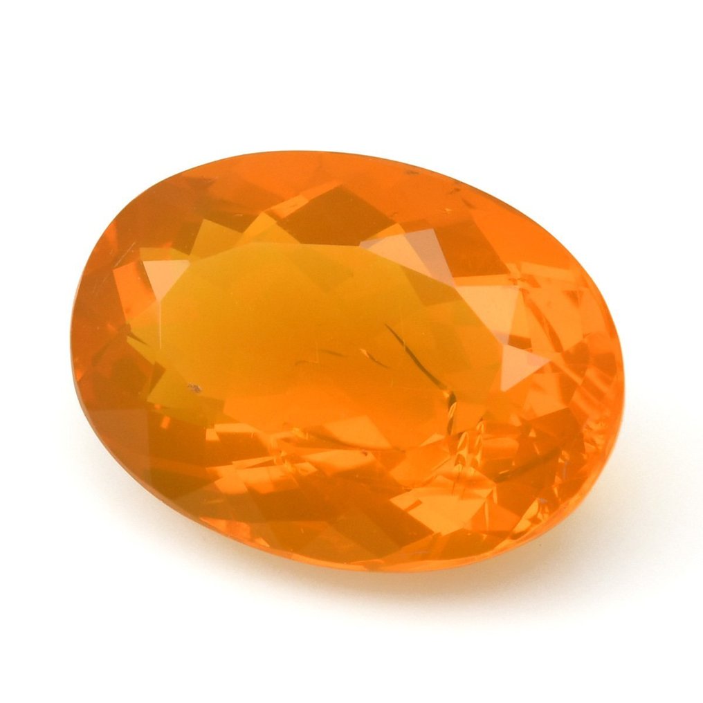 1 pcs Wysoka jakość — (intensywny/żywy pomarańczowy)
 Opal ognisty - 4.35 ct #1.2