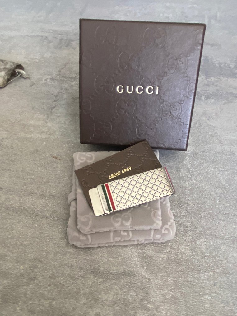 Gucci - clip argento 925 vintage  new - Clips bani #2.1