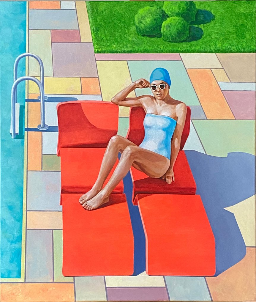 Stratiuk Valerii - Woman by the pool #1.1