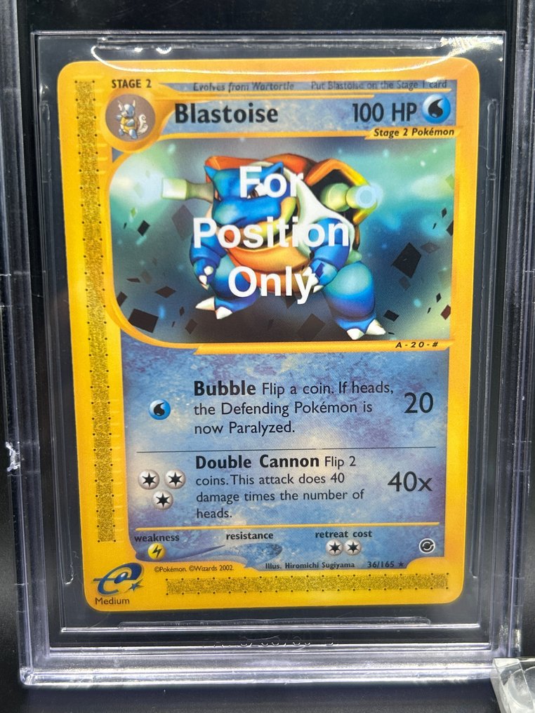 Pokémon Graded card - POS Blastoise BGS 9 test print expedition - BGS #1.2