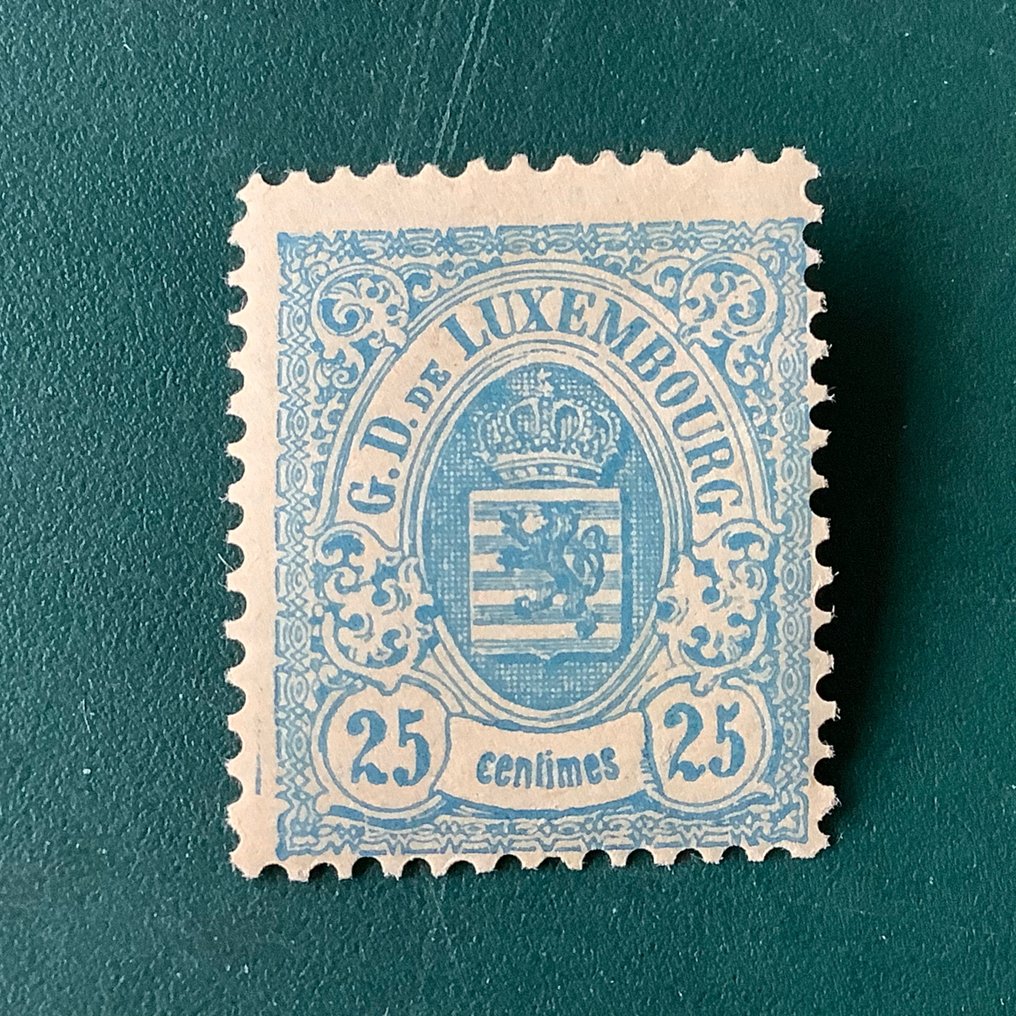 Luxemburg 1875 - 25 sentin vaakuna - Michel 33 #1.2