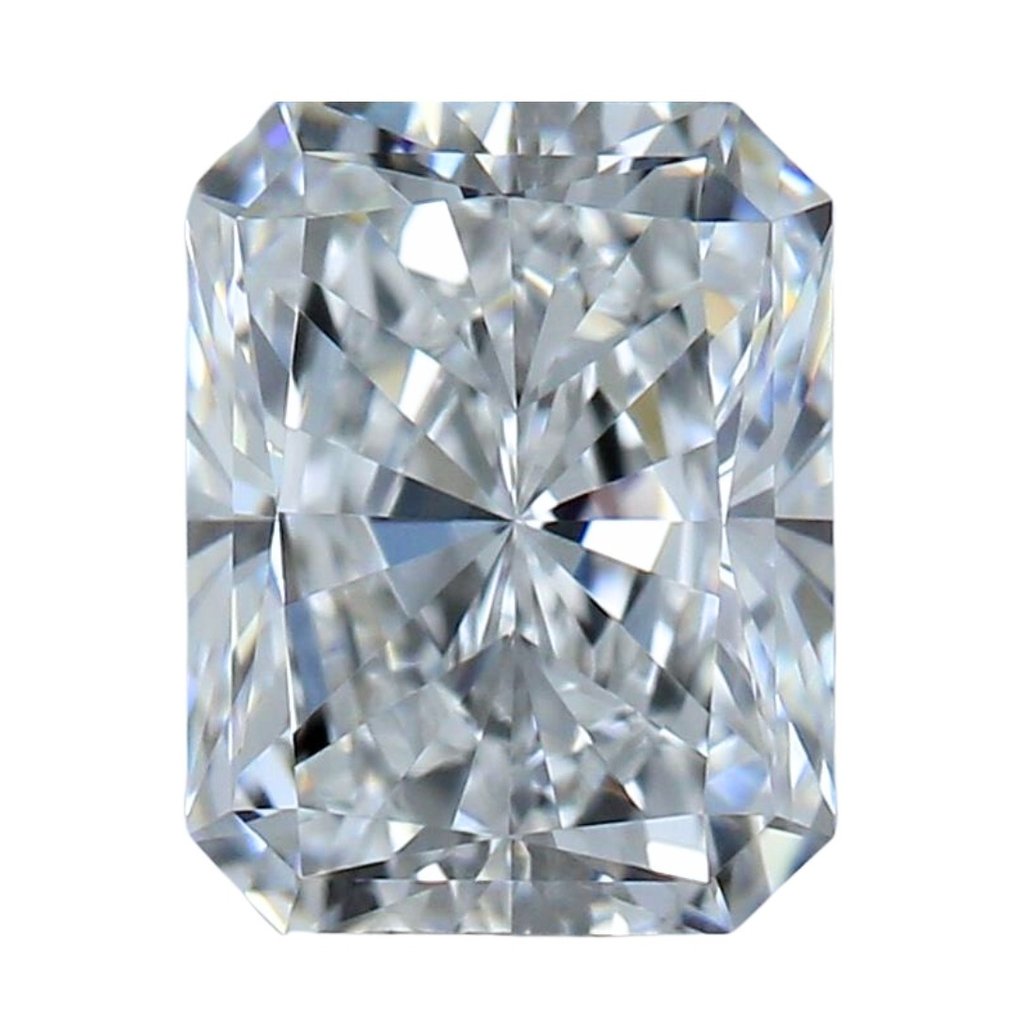 1 pcs 鑽石 - 0.91 ct - 明亮型, 雷地恩型 - F(近乎無色) - 無瑕疵的 #1.1
