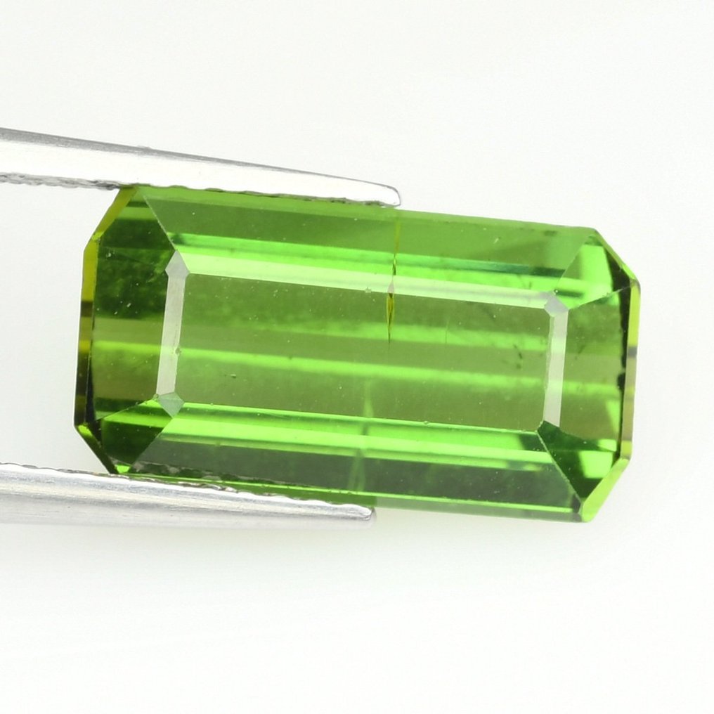1 pcs Βαθύ πράσινο (κιτρινωπό) Verdelite - 4.33 ct #1.1
