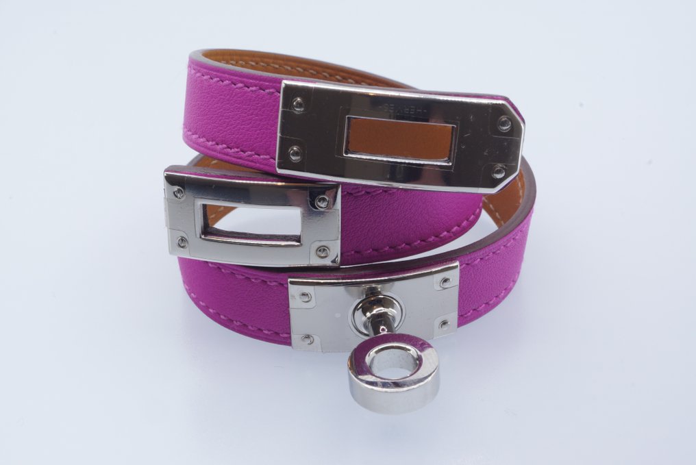 Hermès - Kelly Double Tour - Leather - Palladium-Plated - Bracelet #3.1