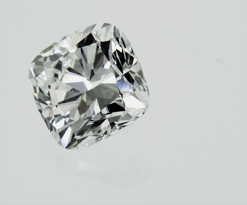 1 pcs Diamante  (Natural)  - 1.50 ct - Almofada - F - VS1 - Gemological Institute of America (GIA) #2.1