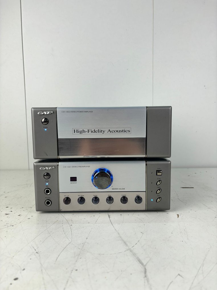 CAT - CST-1001 Preamplifier, CST-1002 Power amplifier - Stereo set ...