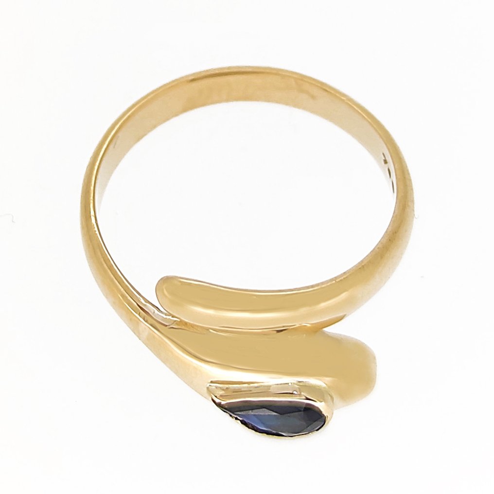 Ring - 18 kt. Yellow gold -  0.50 tw. Sapphire #1.2