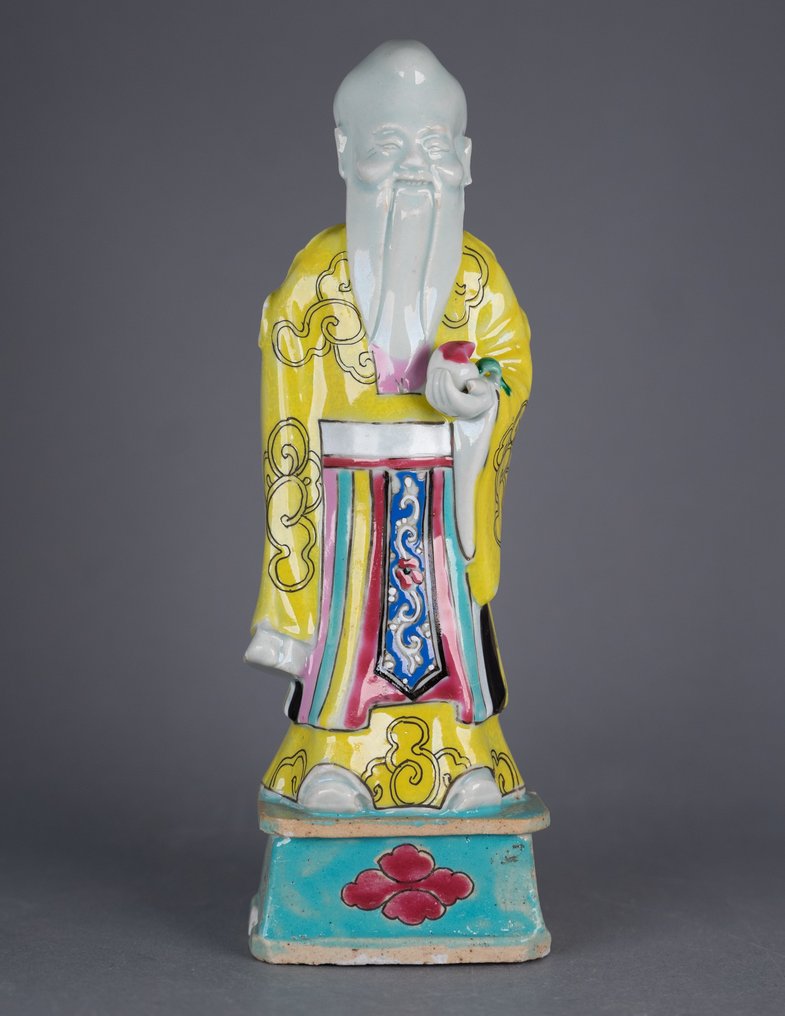Standing immortal holding a peach - 瓷器 - 中國 - 清乾隆(1736-1795) #2.1