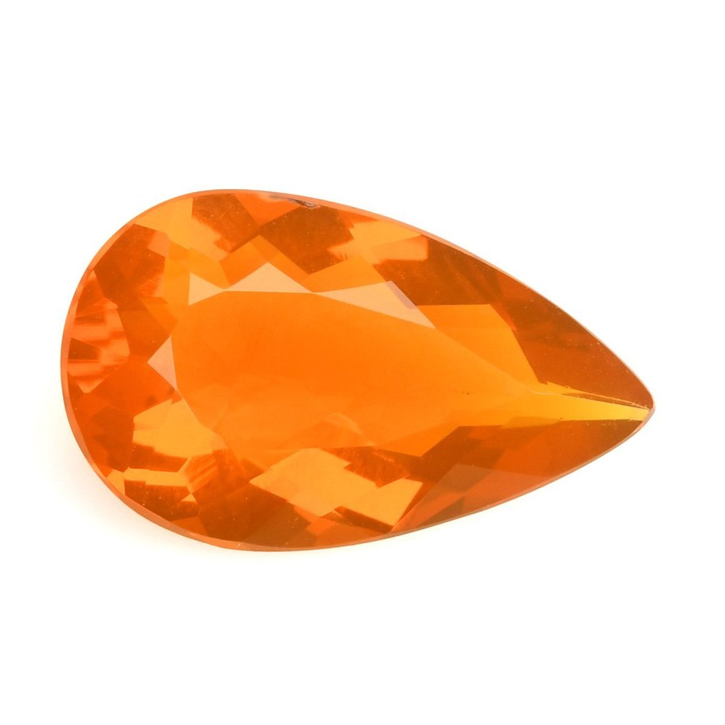 1 pcs Fine  Quality - (Intense/Vivid Orange)
 
 Fire Opal - 2.90 ct #1.1