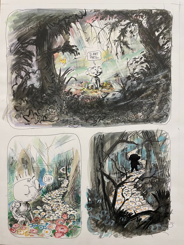 Winshluss - 1 Original colour page - Dans la forêt sombre et mystérieuse - 2016 #1.1