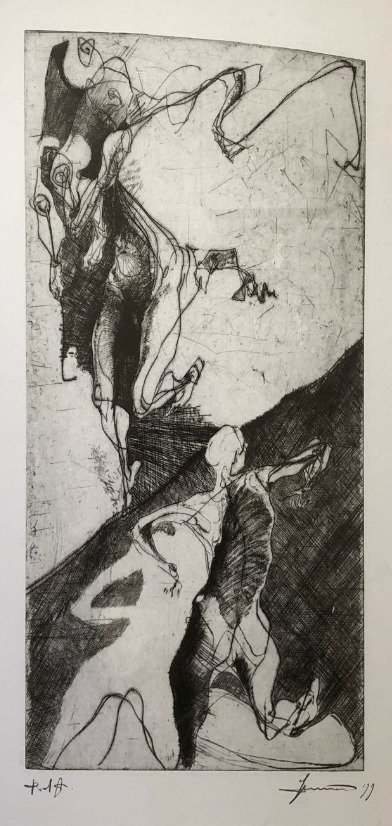 Nicola Samorì - Puukaiverrus, Senza titolo - 50 cm - Paperi - 1999 #1.1