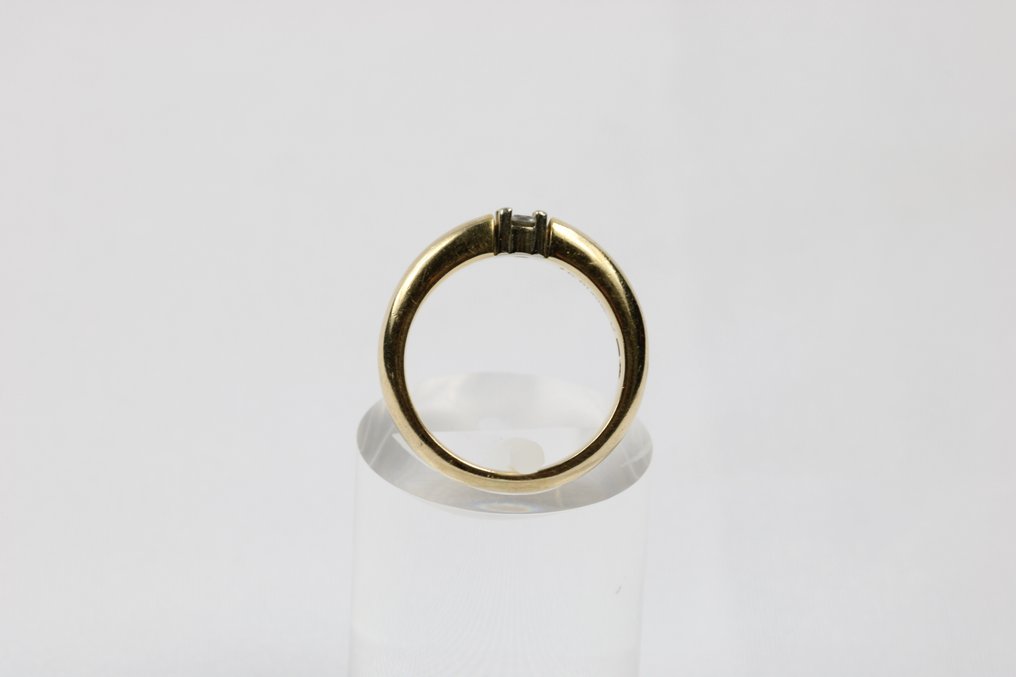 戒指 - 14 克拉 黃金 -  0.15ct. tw. 鉆石  (天然) #2.2