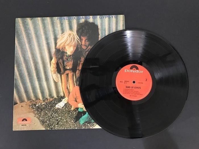 Jimi Hendrix' Band Of Gypsys - Diverse artiesten - band of gypsys-live - Enkele vinylplaat - 180 gram, 1ste stereo persing - 1970 #3.1