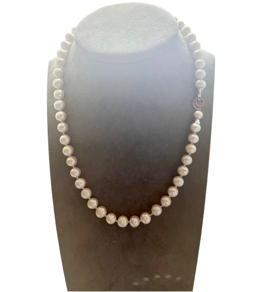 Collier - 18 carats Or blanc, Or jaune Perle #2.2