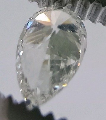 Diamant - 0.72 ct - Brilliant, Pære - F - VS2 #1.2