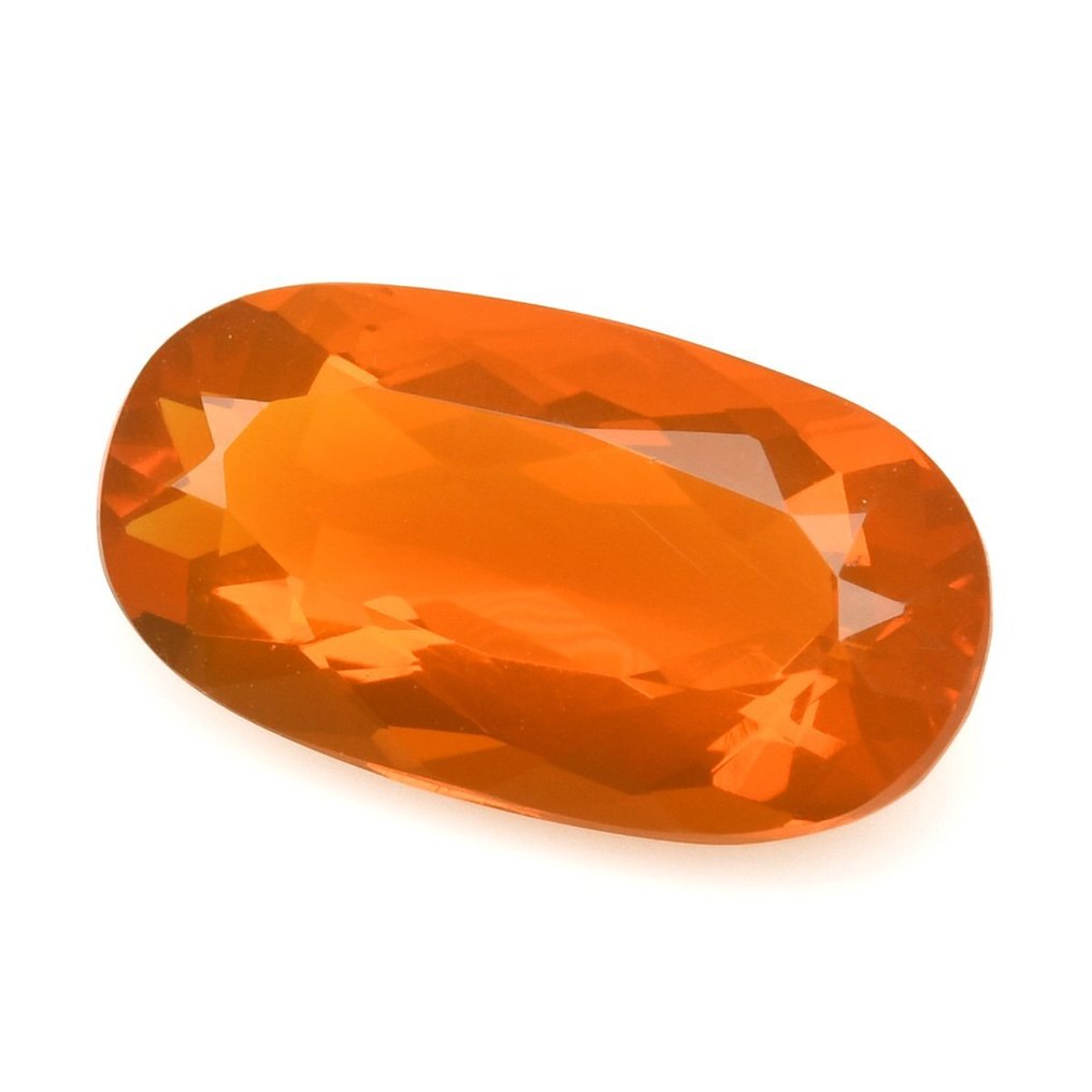 1 pcs 优良品质-（浓烈/鲜艳的橙色） 火蛋白石 - 2.96 ct #1.2