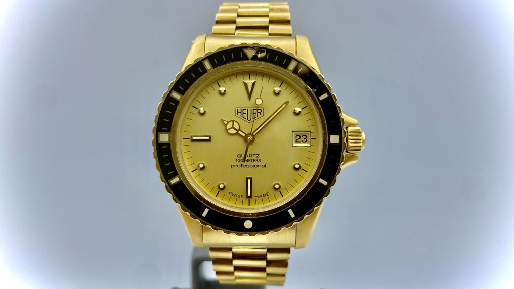 Heuer - Rare Diving Watch, Solid 18K Yellow Gold - 988 413 - Unisex - 1980-1989 #2.1