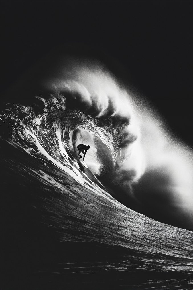 Maksym Maliushytskyi - Surfer's Silhouette Against a Tempestuous Sea #1.1