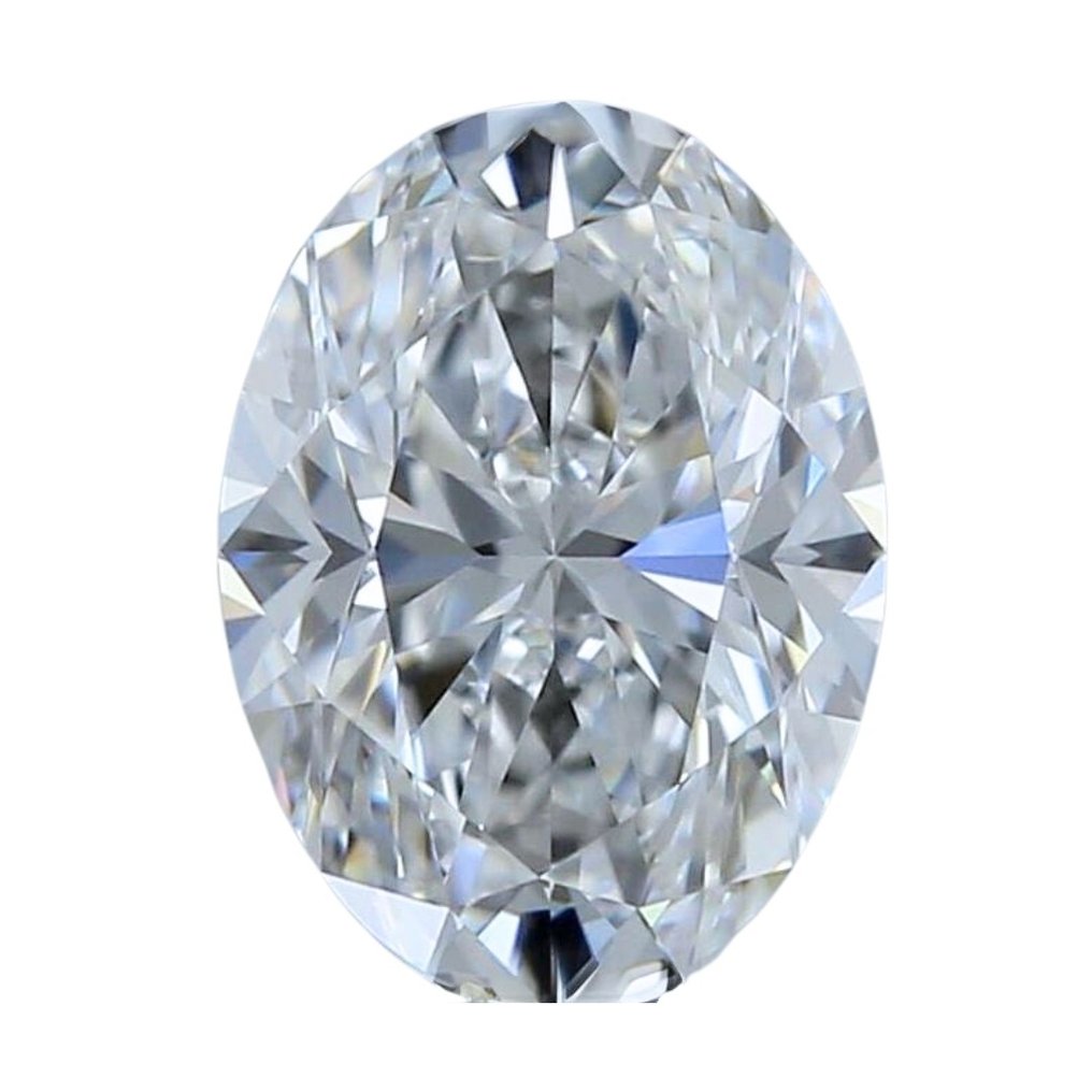 1 pcs Diamant  (Natural)  - 0.90 ct - Oval - D (färglös) - VVS1 - Gemological Institute of America (GIA) #1.1