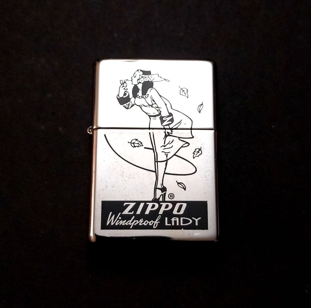 Zippo, Windproof Lady Año 2009 Mes Octubre - Lighter - Steel (stainless) #1.1