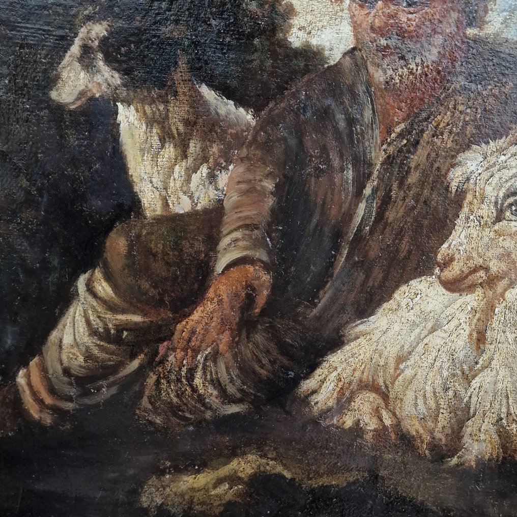 Scuola romana (XVII) - Pastore a riposo con pecore e capre #2.1