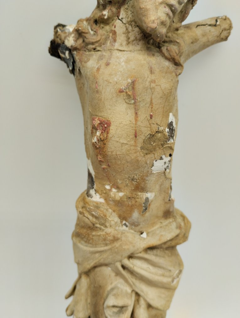  Crucifix - Bois, Plâtre - 1700-1750  #2.1