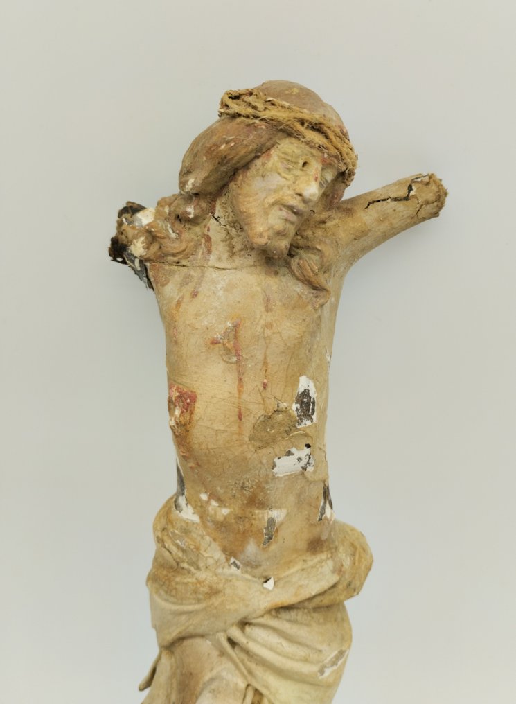  Crucifix - Gips, Hout - 1700-1750  #1.2