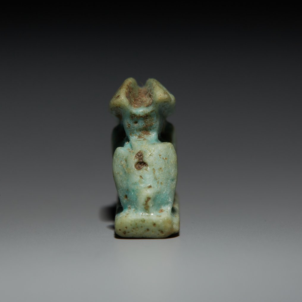 Ancient Egyptian Faience Amulet in the shape of a hare. Late Period, 664 - 332 BC. 2.4 cm length. #2.1