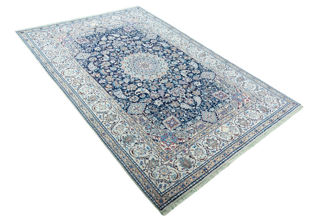 Nain - 非常精致的丝绸波斯地毯 - 地毯 - 305 cm - 202 cm #1.2