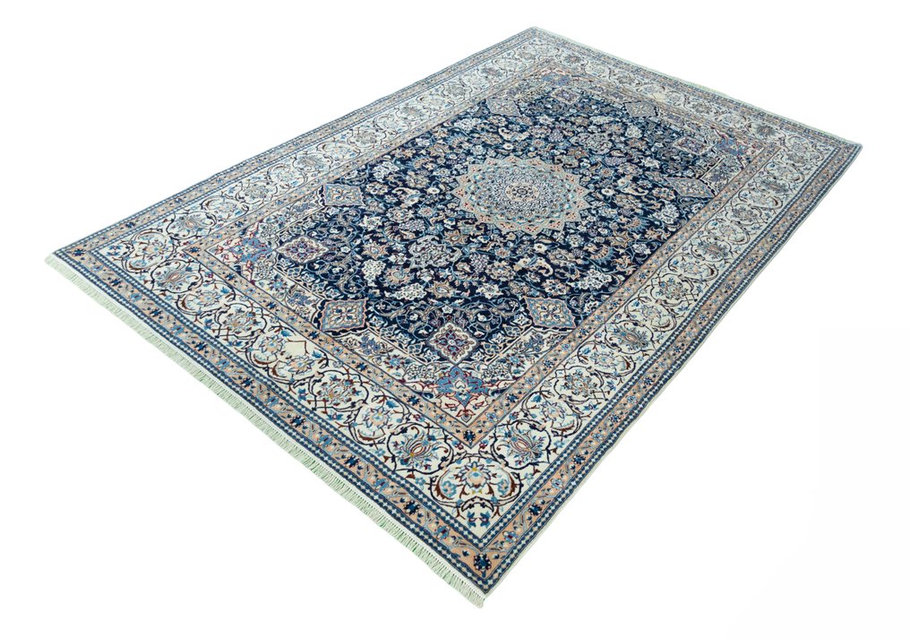 Nain - 非常精致的丝绸波斯地毯 - 地毯 - 305 cm - 202 cm #1.3