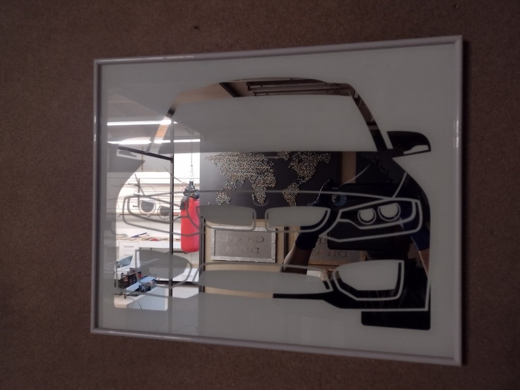 Artwork - BMW - Front view, mirror style, white edition. - 2024 - Catawiki