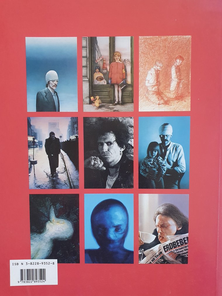 Signed; Gottfried Helnwein - photo (signed) "In the Studio" & book "HELNWEIN" - 1992 #2.2