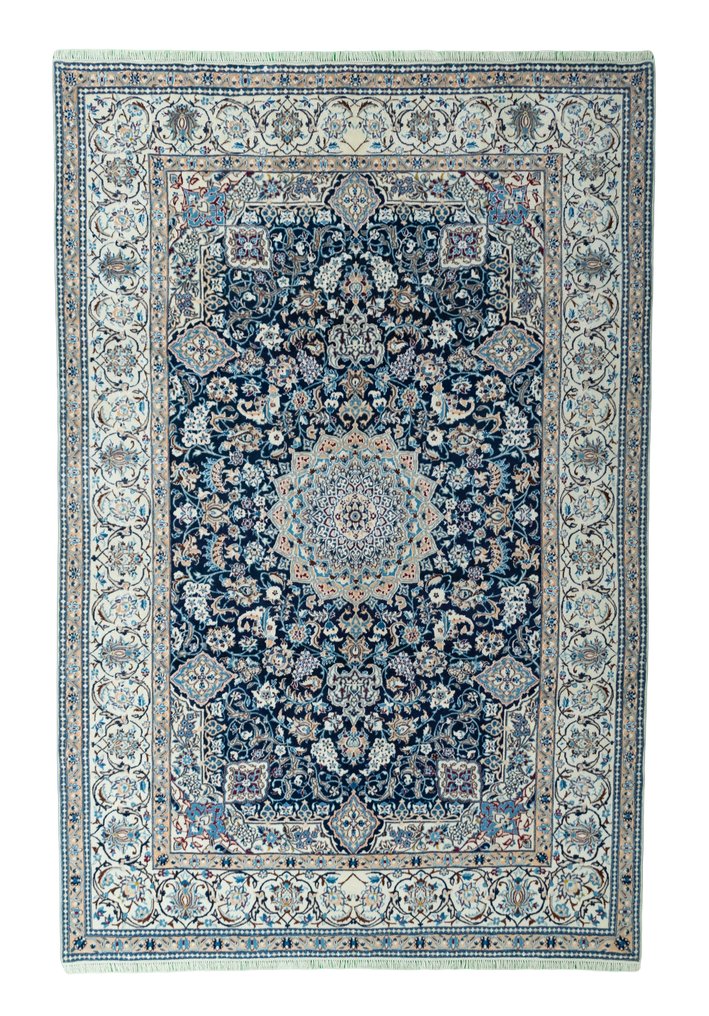 Nain - 非常精緻的絲綢波斯地毯 - 地毯 - 305 cm - 202 cm #1.1