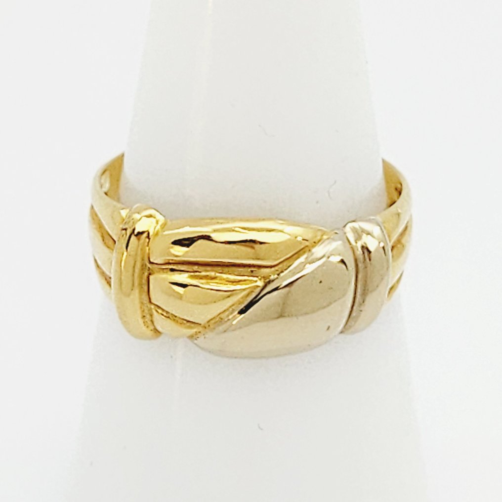 戒指 - 18K包金 黄金, 白金 #1.0