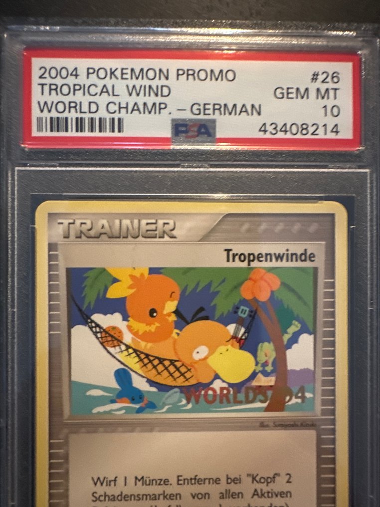 Pokémon - 1 Graded card - Tropical wind 2004 promo world championship - PSA 10 #1.2