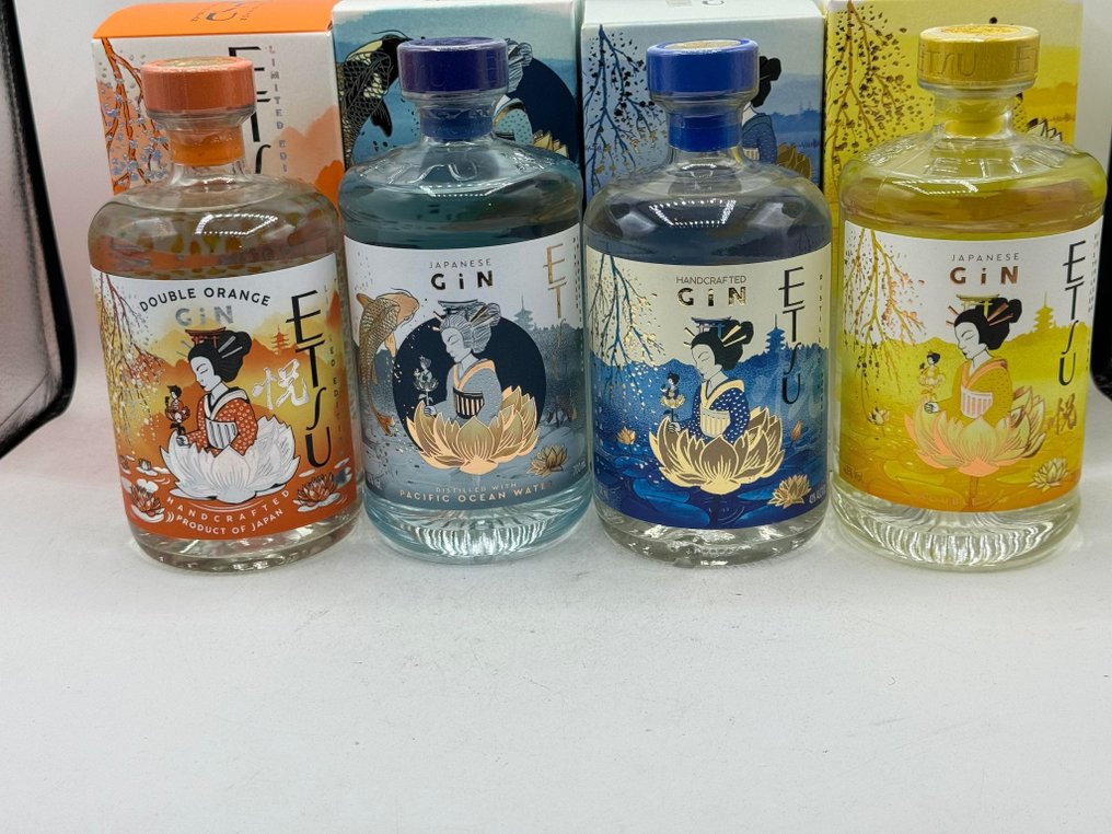 Etsu Japanese Gin - Double Orange + Double Yuzu + Pacific Ocean Water + Handcrafted  - 70厘升 - 4 瓶 #1.0