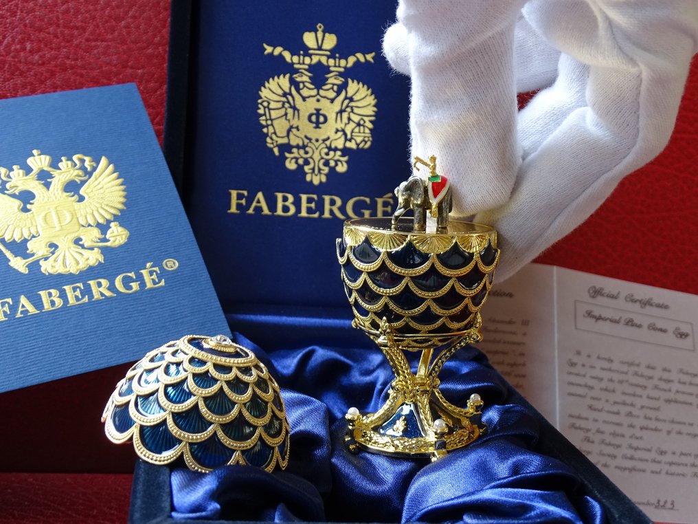 Figura - House of Fabergé - Imperial Egg - Original box included- Certificate of Authenticity - Esmalte #1.1