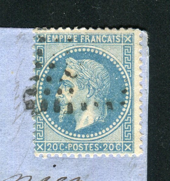 Γαλλία 1870 - Σπάνια επιστολή confiée du Ballon Monté l'Armand Barbès avec un n° 29 - Cachet Ambulant CP #2.1