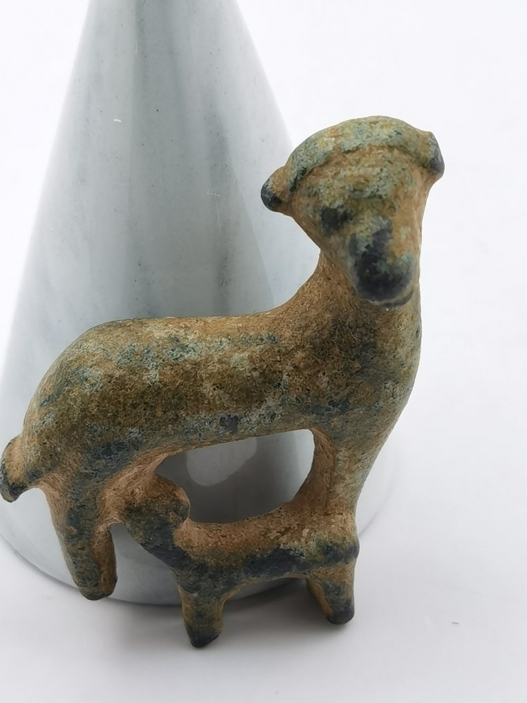 古羅馬 青銅色 2隻羊- 38.3×24.3×8.1毫米 - (38.3×24.3×8.1 mm) #1.1